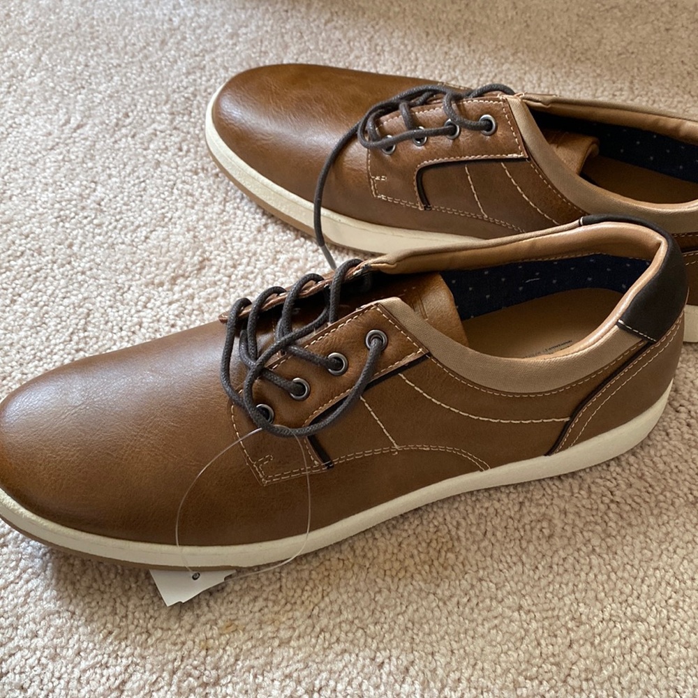Hawker Rye Larelissi Contrast Stitch Sneaker (Brown Leather)